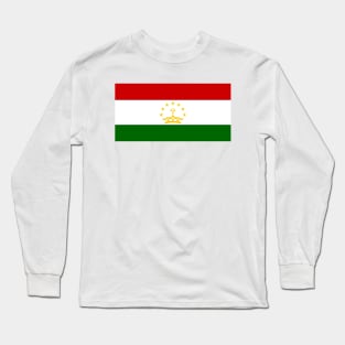 Flag of Tajikistan Long Sleeve T-Shirt